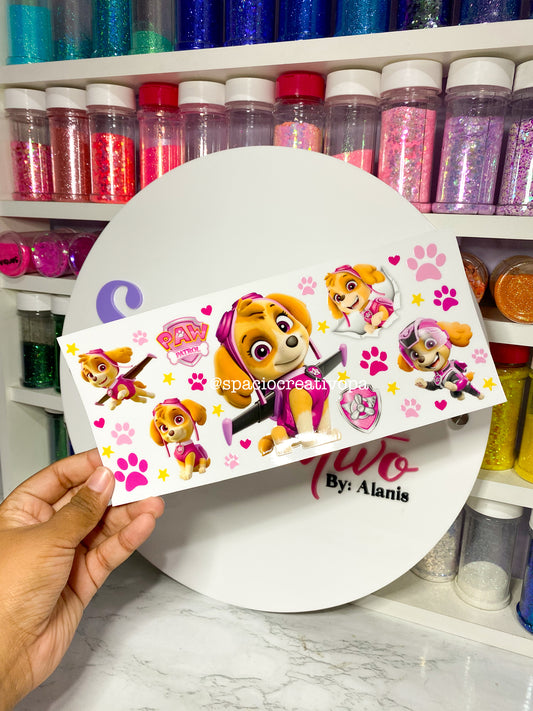 UVDTF WRAP - SKYE PAW PATROL