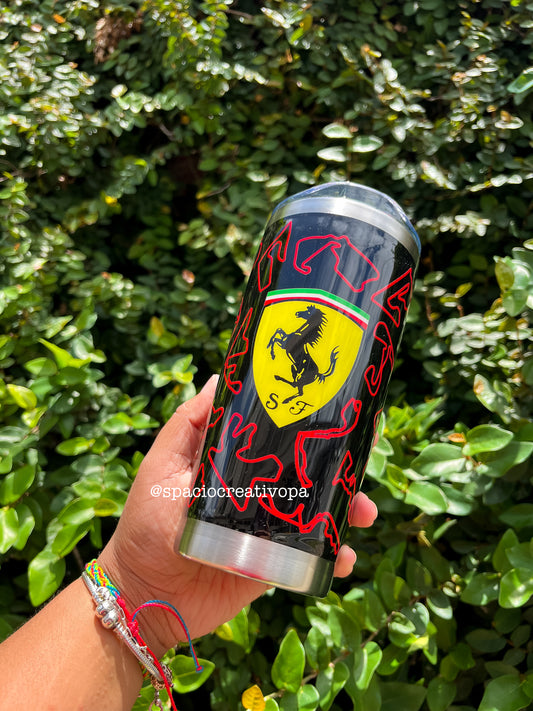 VASO DE 20oz CON RESINA - FERRARI
