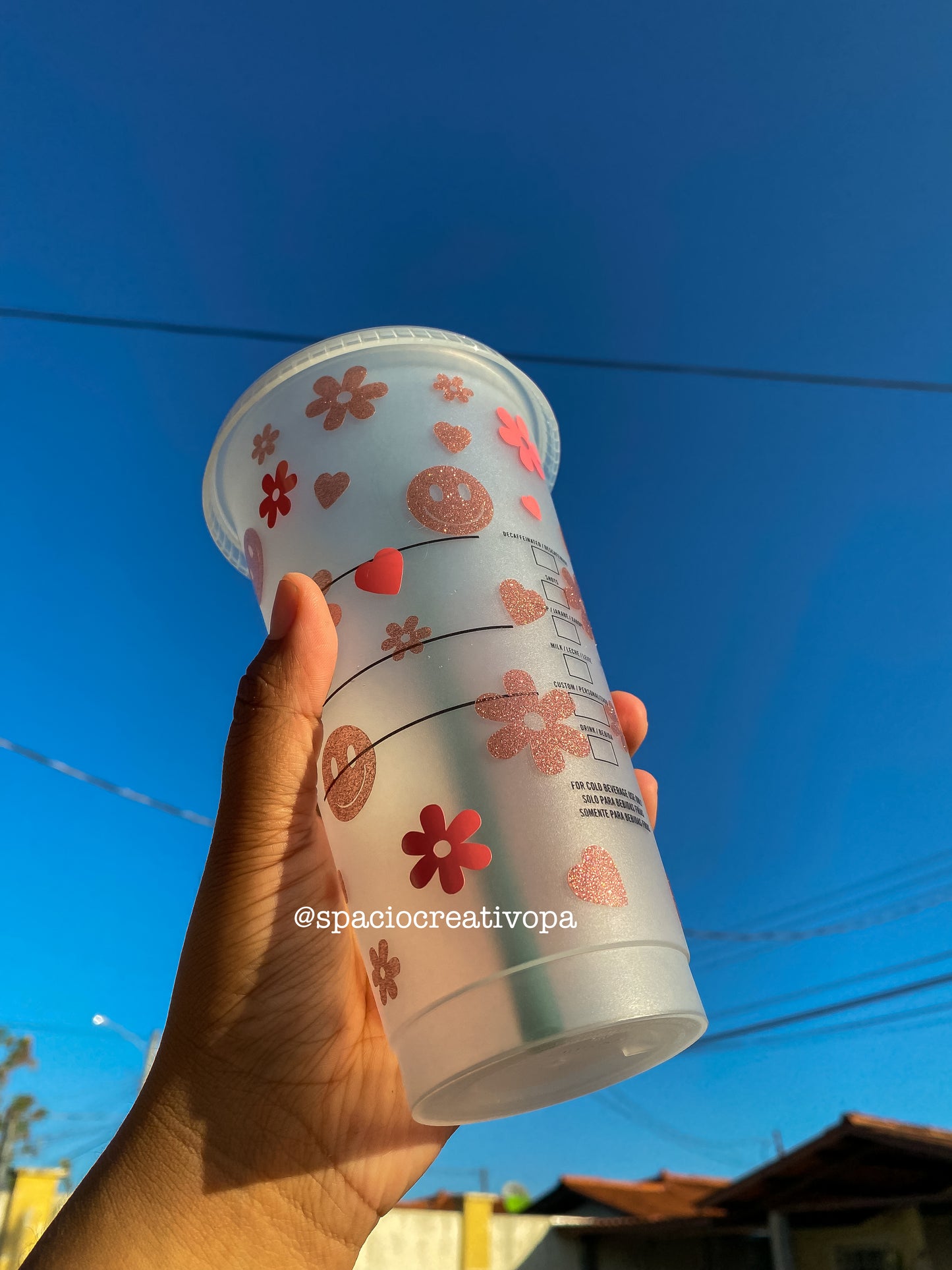 VASO PLÁSTICO 24oz - STARBUCKS ORIGINAL HAPPY FACE