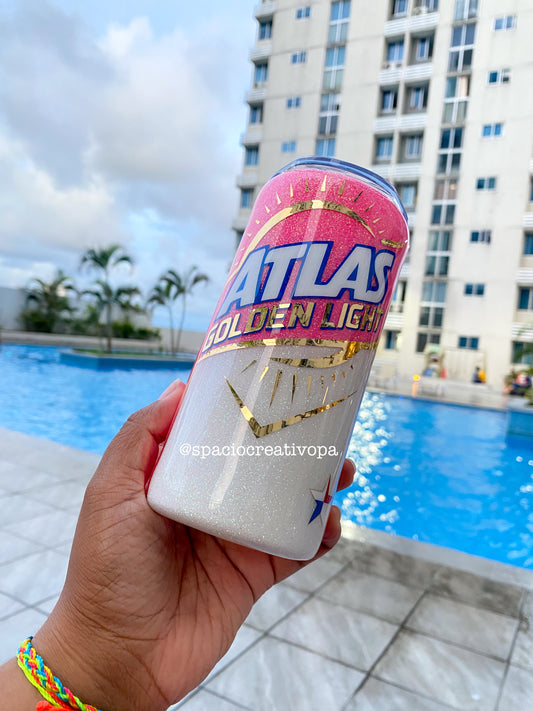VASO SKINNY 15oz - CERVEZA ATLAS GOLDEN LIGHT