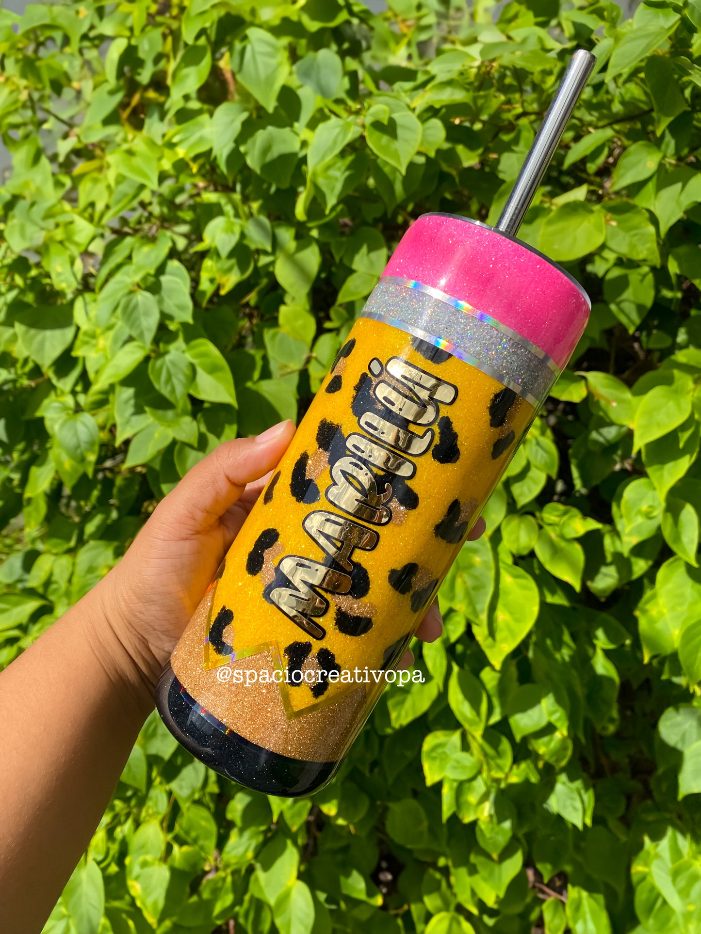 VASO SKINNY 20oz - LAPIZ DE ANIMAL PRINT