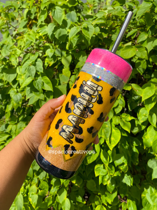 VASO SKINNY 20oz - LAPIZ DE ANIMAL PRINT