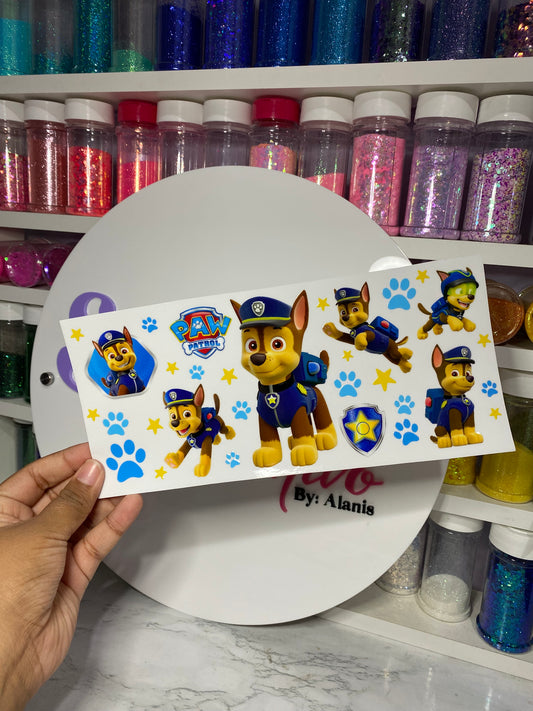 UVDTF WRAP - CHASE PAW PATROL