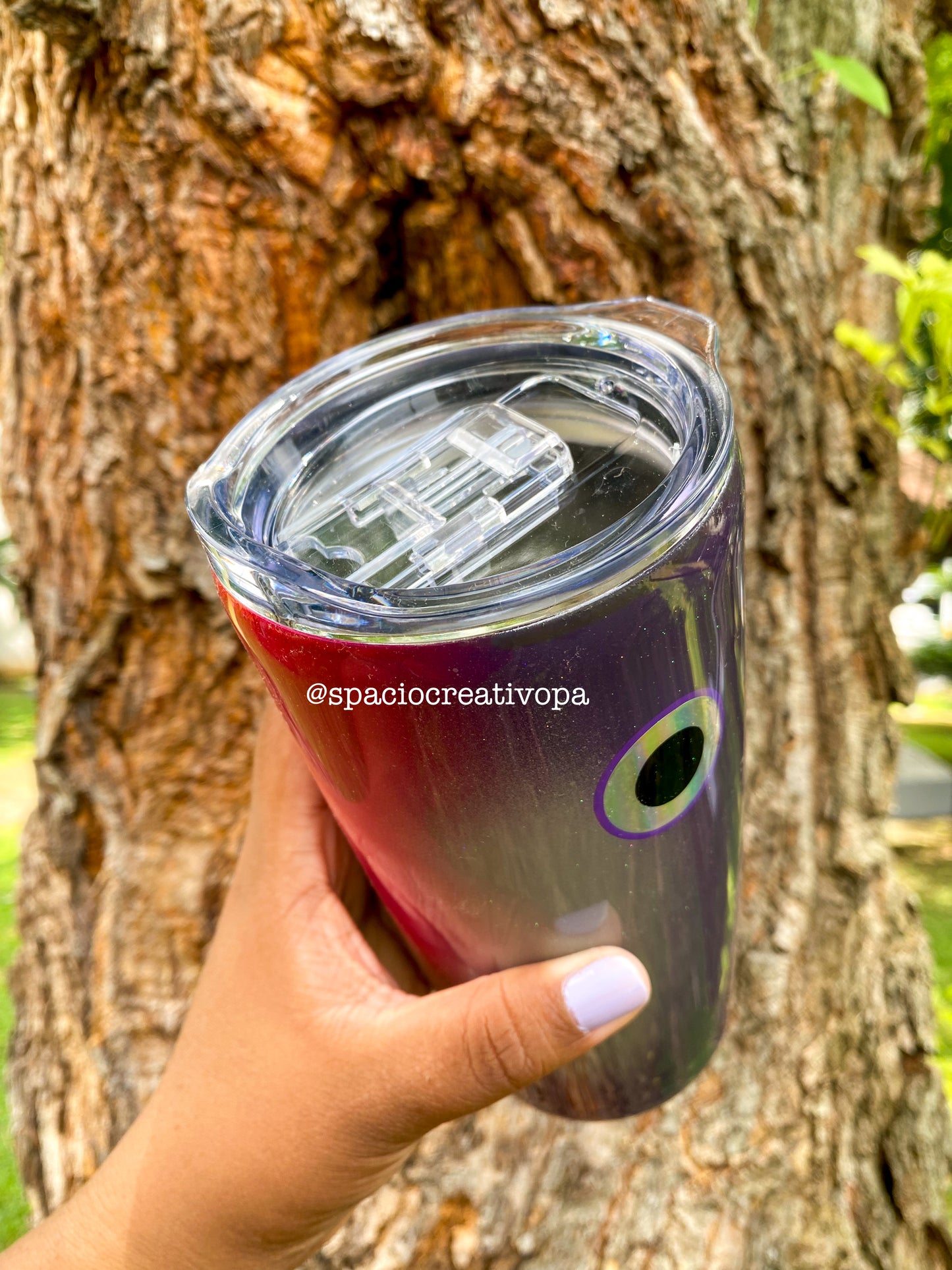 VASO DE 20oz - SEÑUELO PURPLE PINK CANDY