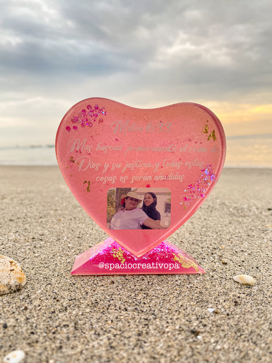 PORTA RETRATO DE CORAZÓN PEQUEÑO