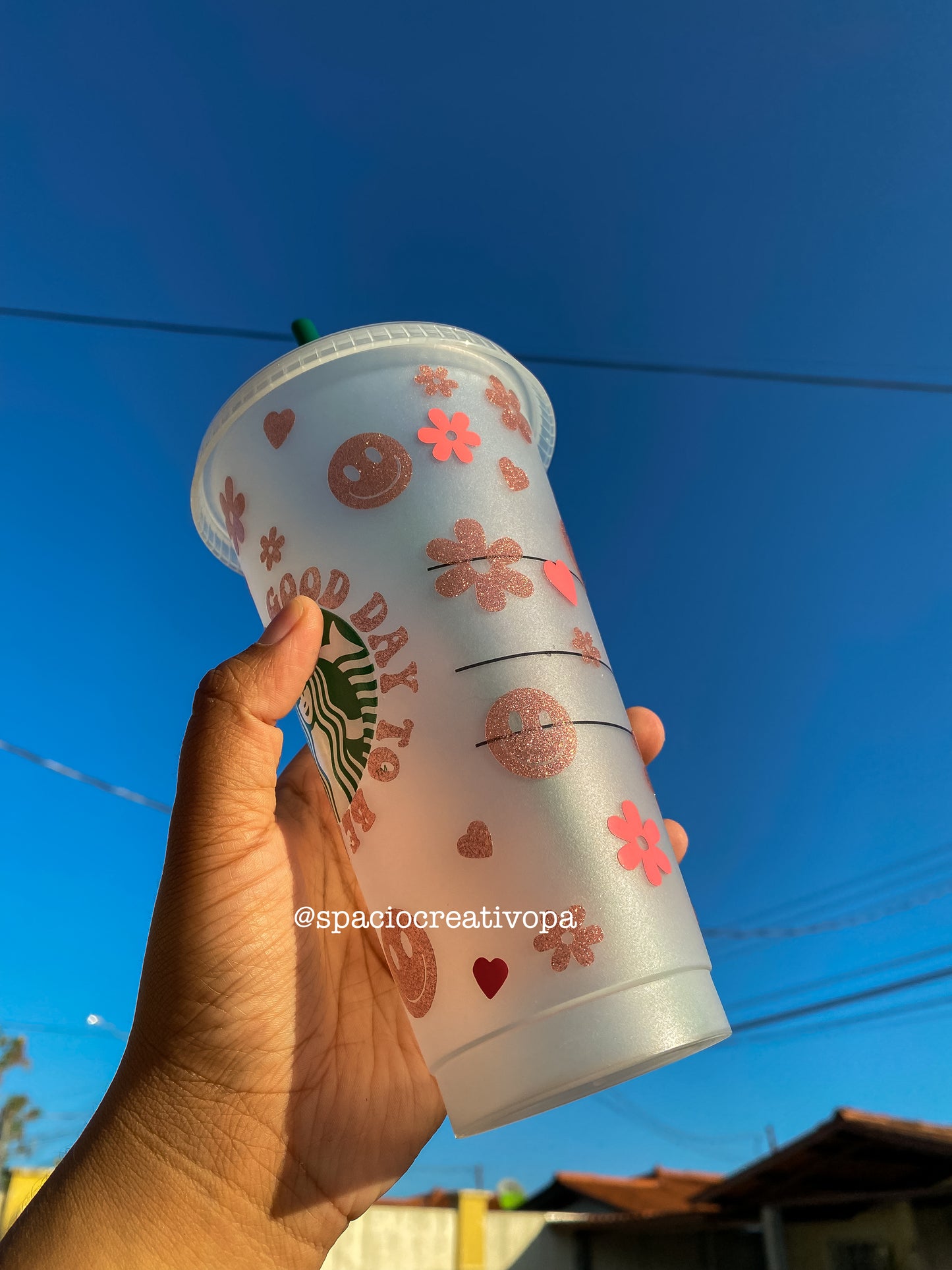 VASO PLÁSTICO 24oz - STARBUCKS ORIGINAL HAPPY FACE