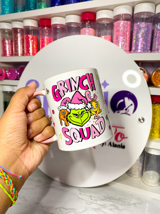 TAZA DE VIDRIO 11oz - GRINCH SQUAD