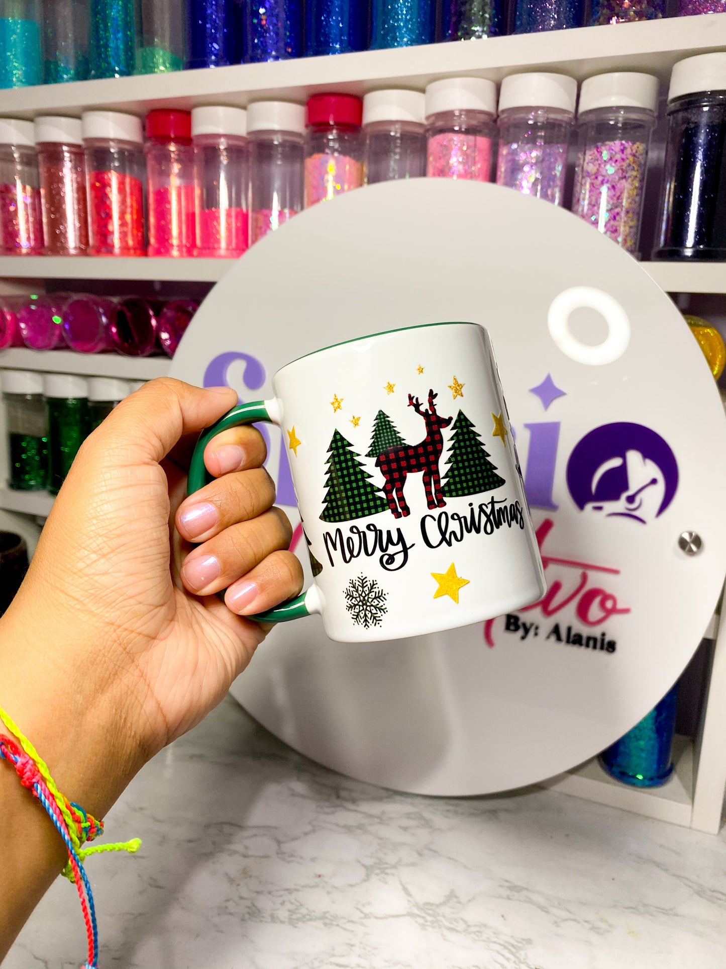 TAZA DE VIDRIO 11oz - MERRY CHRISTMAS