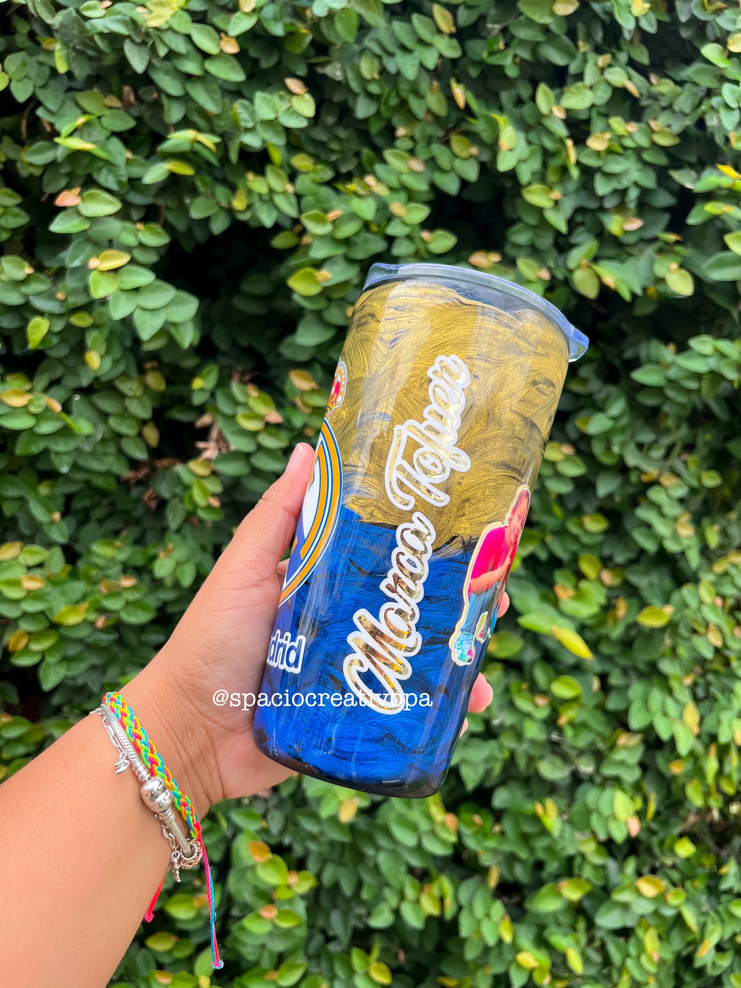 VASO DE 20oz - REAL MADRID + FOTO