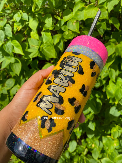 VASO SKINNY 20oz - LAPIZ DE ANIMAL PRINT