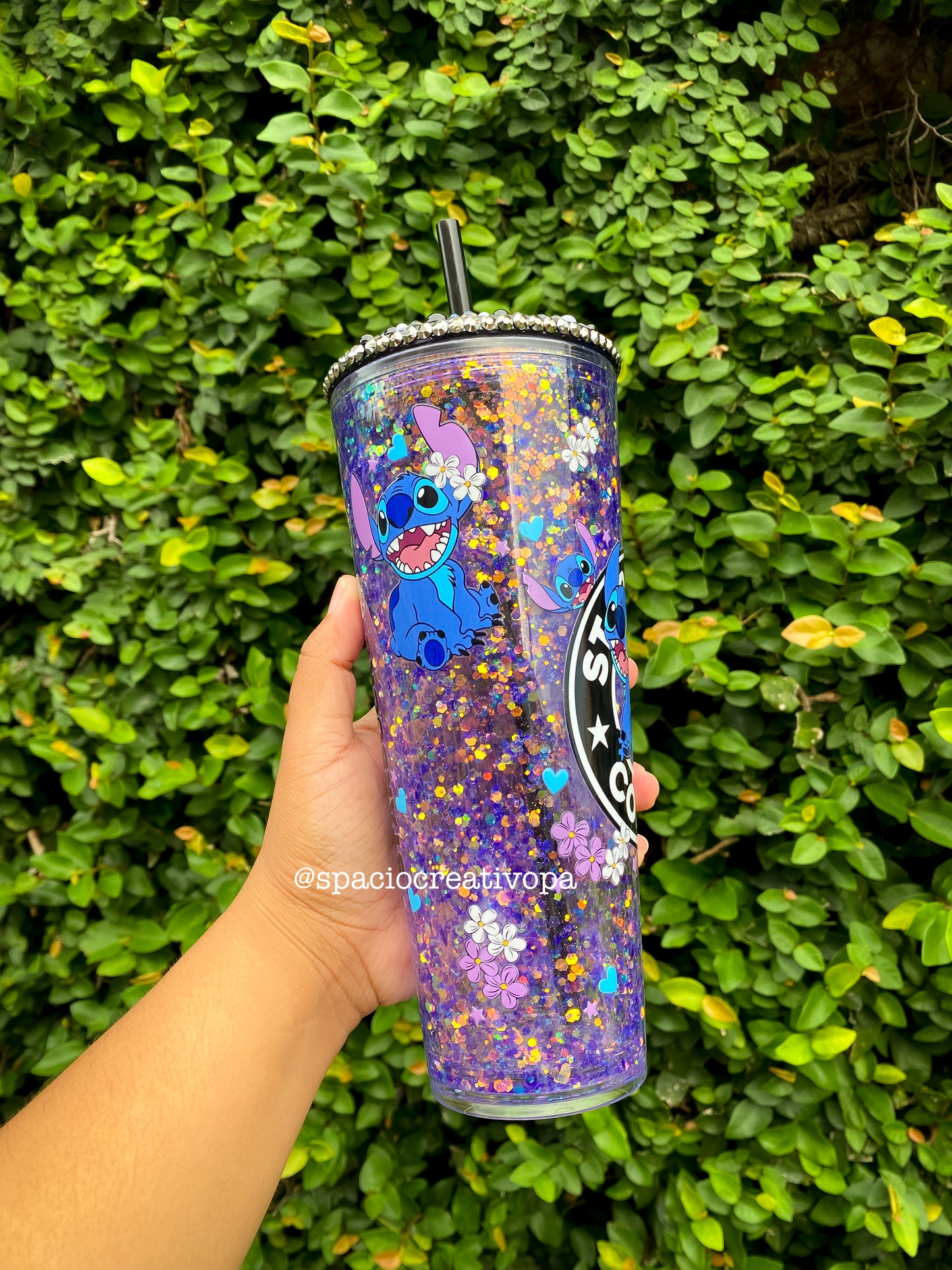 VASO DE ACRÍLICO SNOWGLOBE 24oz - STITCH STARBUCKS COFFEE