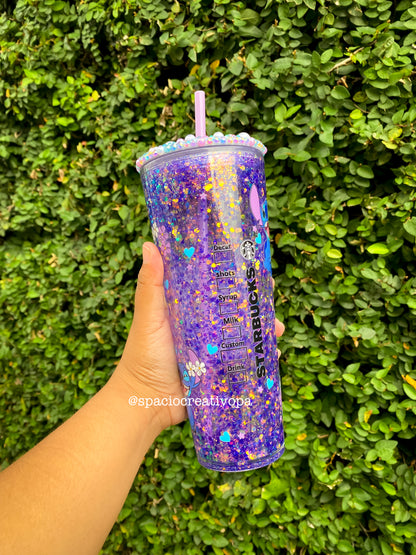 VASO DE ACRÍLICO SNOWGLOBE 24oz - STITCH STARBUCKS COFFEE