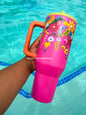 VASO DE 40oz - FLORES (ANTI DERRAME)