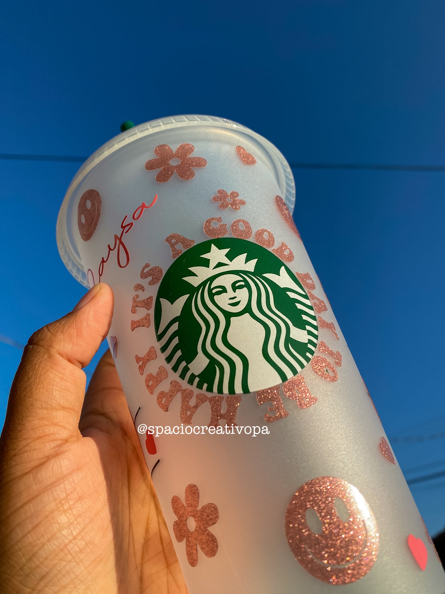 VASO PLÁSTICO 24oz - STARBUCKS ORIGINAL HAPPY FACE