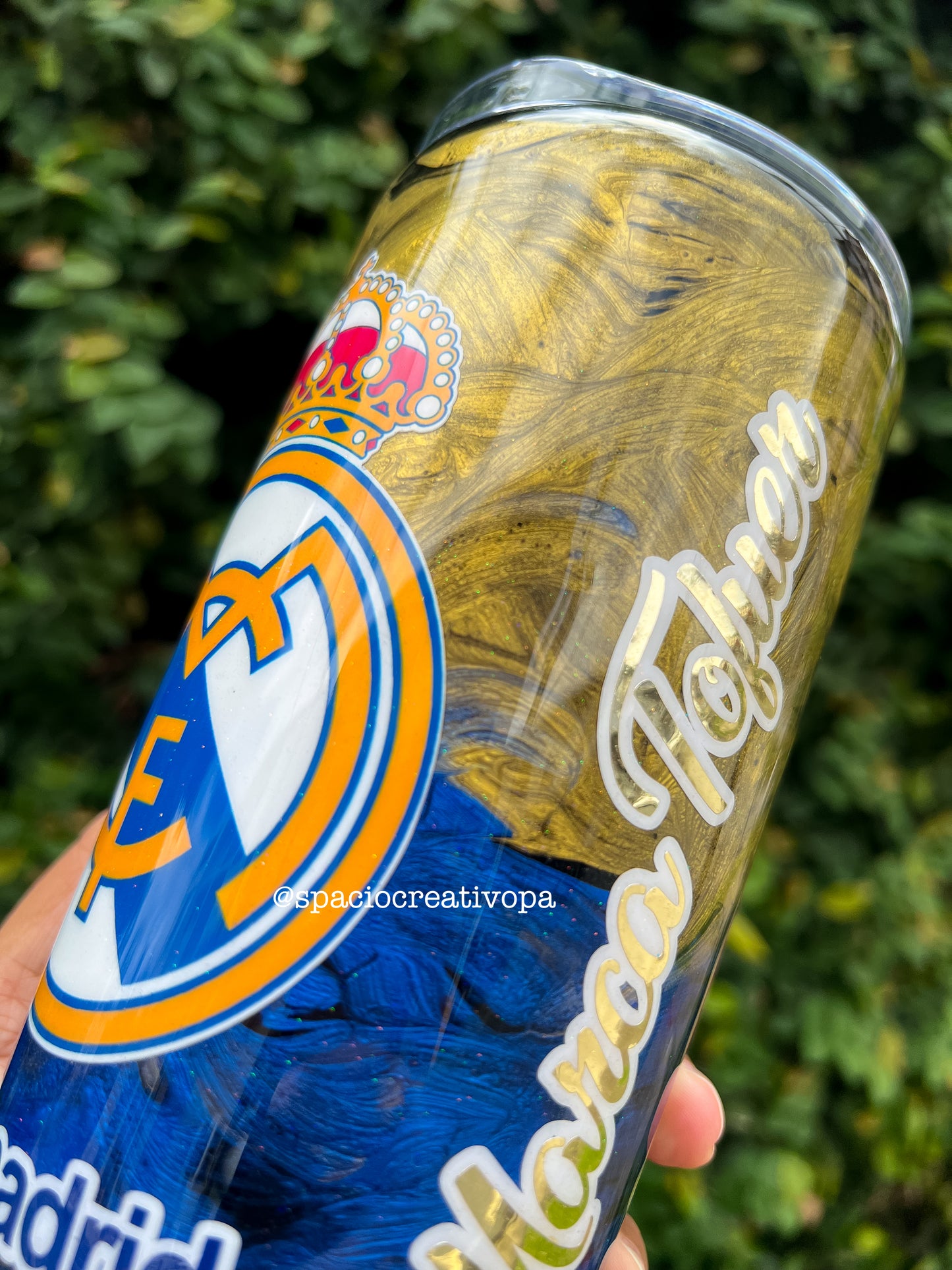 VASO DE 20oz - REAL MADRID + FOTO