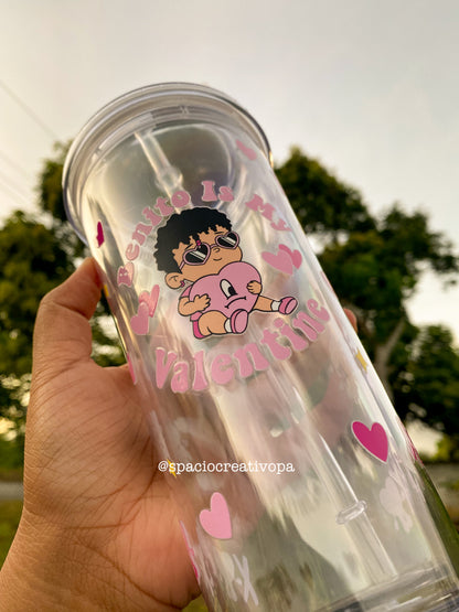 VASO DE BAD BUNNY - COLECCIÓN SAN VALENTÍN (ROSADO)