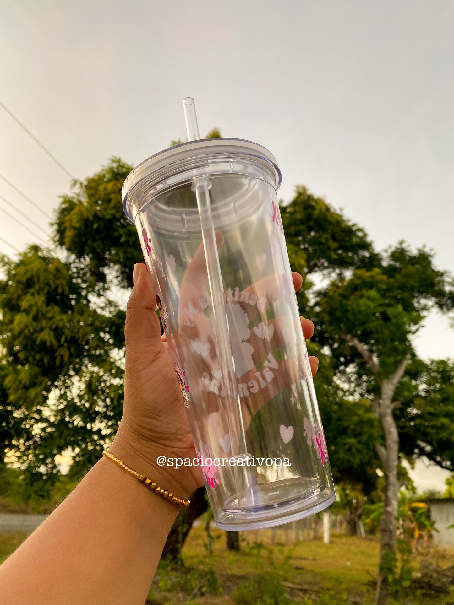 VASO DE BAD BUNNY - COLECCIÓN SAN VALENTÍN (ROSADO)
