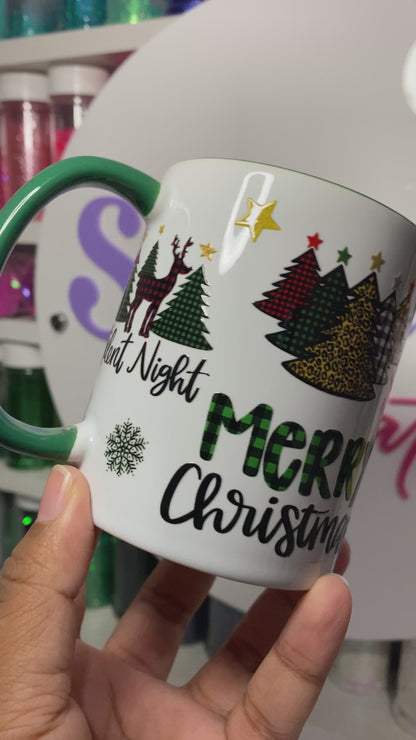 TAZA DE VIDRIO 11oz - MERRY CHRISTMAS